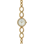 Montre Lutetia boîtier bracelet doré pierres synthétiques