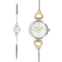 Montre Lutetia boîtier et bracelet métal bicolore