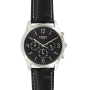 Montre homme boîtier métal cadran noir