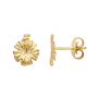 Boucles d'oreilles Hibiscus Or