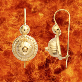 Boucles d'oreilles Chou Or
