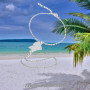 Bracelet Main Carte Guyane Acier