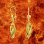 Boucles d'oreilles pendantes noeud Forçat Or