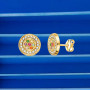 Boucles d'oreilles Zircons Couleurs Astrid Or