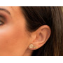 Boucles d'oreilles Zircons Couleurs Astrid Or