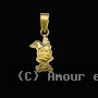 Pendentif Lapin 12x5mm Or Jaune 18 Carats