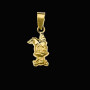 Pendentif Lapin 12x5mm Or Jaune 18 Carats