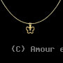 Pendentif Chaine Mini Papillon Zircon Or