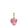 Pendentif Chaine Coeur Zirconium Rose Or