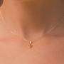 Pendentif Chaine Mini Cactus OZ Or