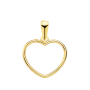 Pendentif Chaine Coeur Ajouré 13mm Or