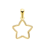 Pendentif Chaine Etoile Ajouré 12mm Or