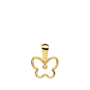 Pendentif Chaine Mini Papillon Zircon Or