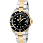 Montre Homme Auto Acier Pro Diver Argent/Noir