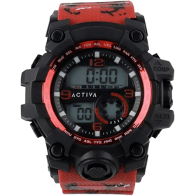 Montre Homme Activa Digital Cadran Rouge