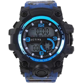 Montre Homme Activa Digital Cadran Bleu