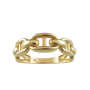 Bague maille Marine 6mm Or jaune 18 Carats