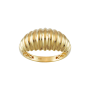 Bague godronnée 9mm Or 18 Carats