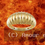 Bague godronnée 9mm Or 18 Carats
