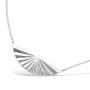 Collier Argent Éventail Lisse