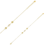 Bracelet grains de café et ovale orné d'oxydes