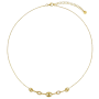 Collier grains de café et 2 ovales ornés d'oxydes