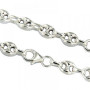 Collier Argent Grain de Café 7MM