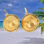 Boucles d'oreilles Créoles Casque Colonial