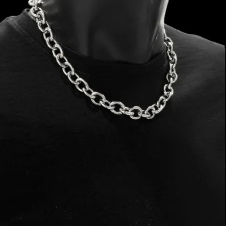 Collier chaine 44cm en acier inoxydable