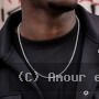 Collier palmier 50cm en acier inoxydable