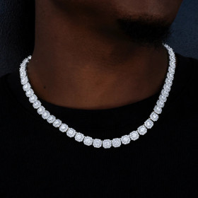 Collier chaine tennis Pierre Oxyde de Zirconium