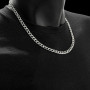 Collier maillons cubains acier inoxydable