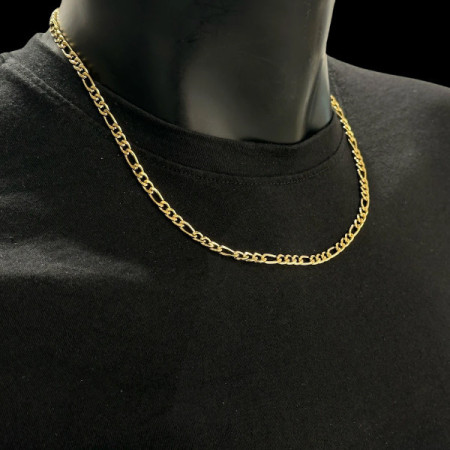 Collier mailles Figaro acier inoxydable