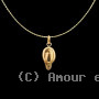 Pendentif Nœud Forçat Chaine maille fantaisie Or