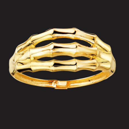 Bague jonc Bambou Or jaune 18 Carats