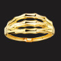 Bague jonc Bambou Or jaune 18 Carats