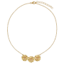 Collier fleurs Tropicale perle de culture eau douce argent