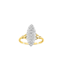 Bague marquise Hiva-Oa Or et oxyde de zirconium