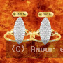 Bague marquise Hiva-Oa Or et oxyde de zirconium
