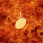 Pendentif ballon de foot américain Or
