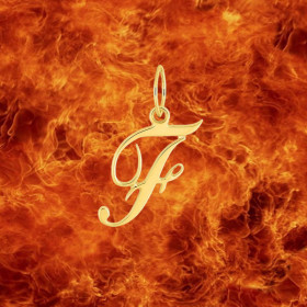 Pendentif lettre F en Or 9 Carats