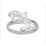Bague Carte des iles Francophone Argent