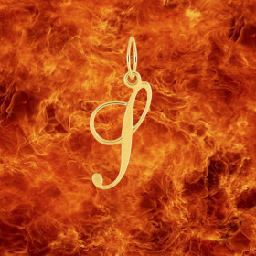 Pendentif lettre S en Or 9 Carats