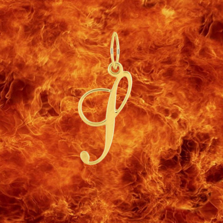 Pendentif lettre S en Or 9 Carats
