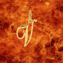 Pendentif lettre V en Or 9 Carats