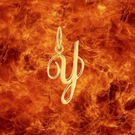 Pendentif lettre Y en Or 9 Carats