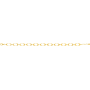 Bracelet fantaisie Ovale Or 9 Carats