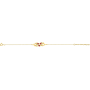 Bracelet Corail Trilogie Plaqué Or