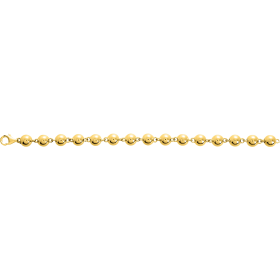 Bracelet boules 8 mm plaqué or
