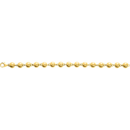 Bracelet boules 8 mm plaqué or